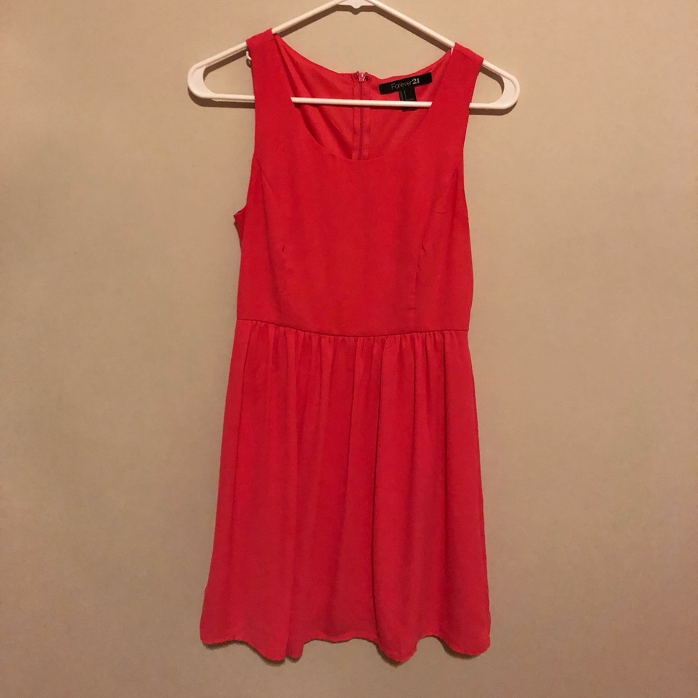 Pink chiffon dress